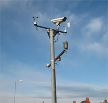 a roadside weather station