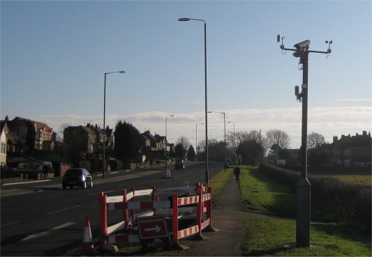 a raodside weather station