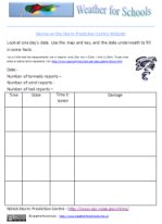 storm prediction worksheet