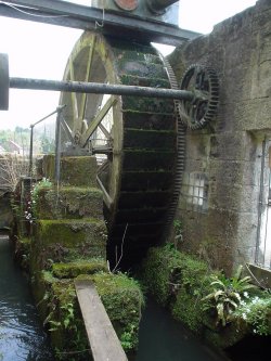 a very old water wheel